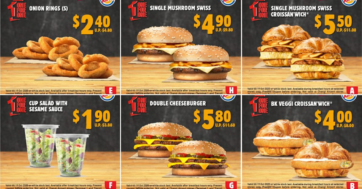Burger King Price List