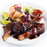Chargrilled Lamb Cutlet with Black Pepper Sauce