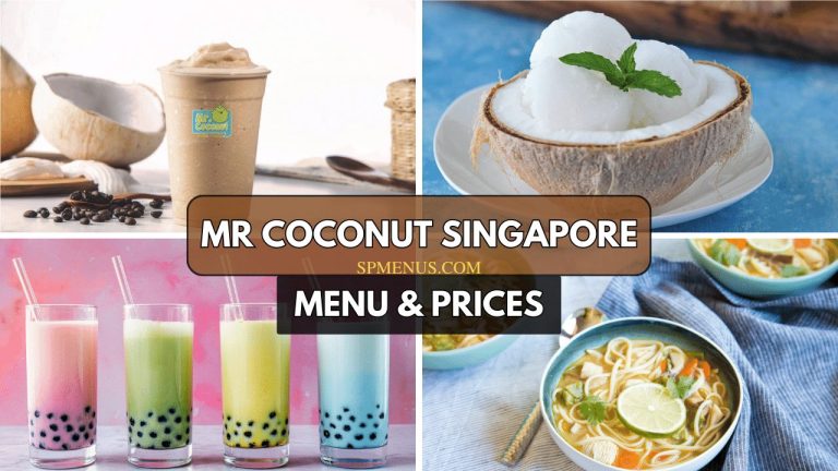 Mr Coconut Singapore Menu