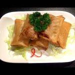 Sliced Duck in Crispy Spring Onion Pastry