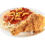 1 Pc Chickenjoy spicy with fiesta noodles drink