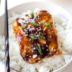 Grilled Salmon with Teriyaki sauce with Rice Only
